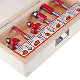 Набір фрез для деревини, 6 од. INTERTOOL HT-0072, фото 3