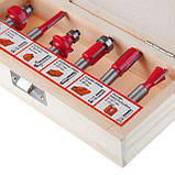 Набір фрез для деревини, 6 од. INTERTOOL HT-0072, фото 4