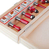 Набір фрез для деревини, 6 од. INTERTOOL HT-0072, фото 5