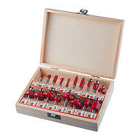 Набір фрез для деревини, 18 од. INTERTOOL HT-0073