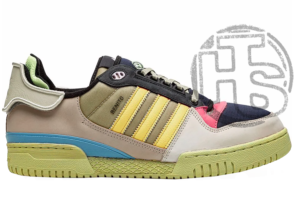 Жіночі кросівки Adidas Forum Bad Bunny Benito Beige Yellow Blue GZ2009