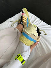 Жіночі кросівки Adidas Forum Bad Bunny Benito Beige Yellow Blue GZ2009, фото 2