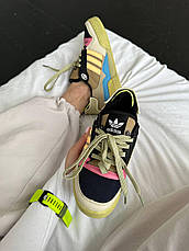 Жіночі кросівки Adidas Forum Bad Bunny Benito Beige Yellow Blue GZ2009, фото 3