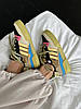 Жіночі кросівки Adidas Forum Bad Bunny Benito Beige Yellow Blue GZ2009, фото 10
