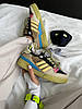 Жіночі кросівки Adidas Forum Bad Bunny Benito Beige Yellow Blue GZ2009, фото 9