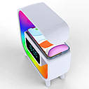 Нічний акумуляторний G-Smart G30 RGB + годинник + Bluetooth колонка + зарядка для телефону, фото 3