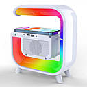 Нічний акумуляторний G-Smart G30 RGB + годинник + Bluetooth колонка + зарядка для телефону, фото 4