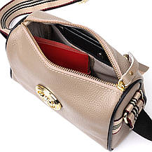 Сумка для стильних жінок з натуральної шкіри Vintage 22263 Сірий, фото 5