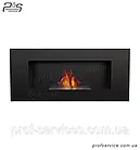 Вбудовуваний настінний біокамін декоративний, камін без диму на биопаливі DELTA-2 CZARNY TUV, фото 2