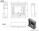 Підлоговий відкритий біокамін декоративний з порталом для обігріву квартири KRATKI AUGUST з сертифікатом TUV, фото 3