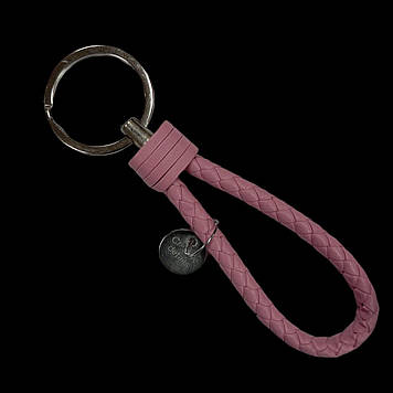 Ремінець для ключів із кільцем, рожевий, 12 см