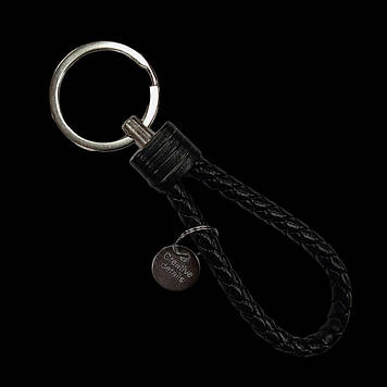 Ремінець для ключів із кільцем, чорний, 12 см