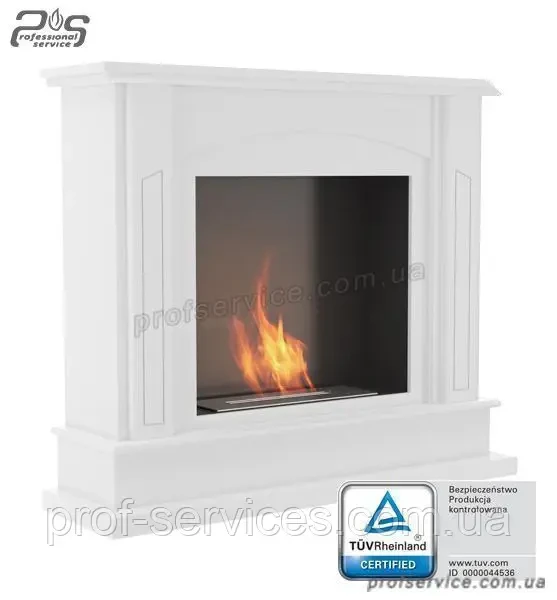 Підлоговий переносний біокамін декоративний з порталом, екологічний камін KRATKI FEBRUARY з сертифікатом TUV, фото 1