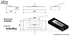 Підлоговий переносний біокамін окремостоячий для дому, тераси KRATKI INDIA MAX CZARNY з сертифікатом TUV, фото 3