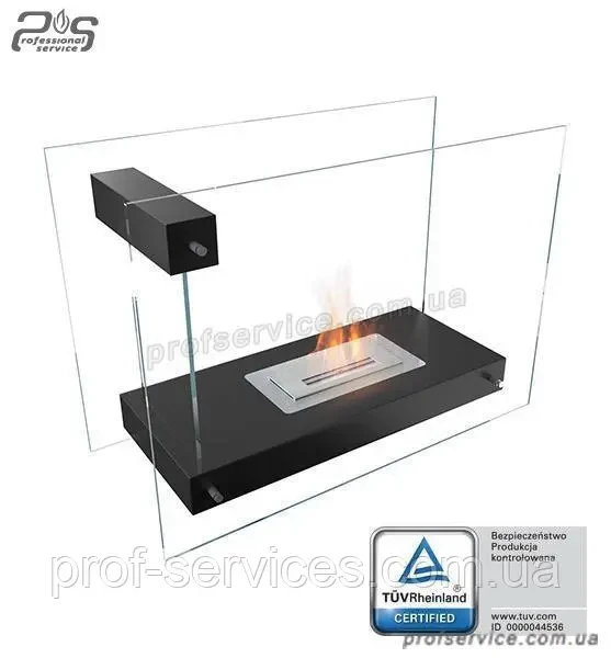 Біокамін KRATKI LINATE з сертифікатом TUV чорний, фото 1