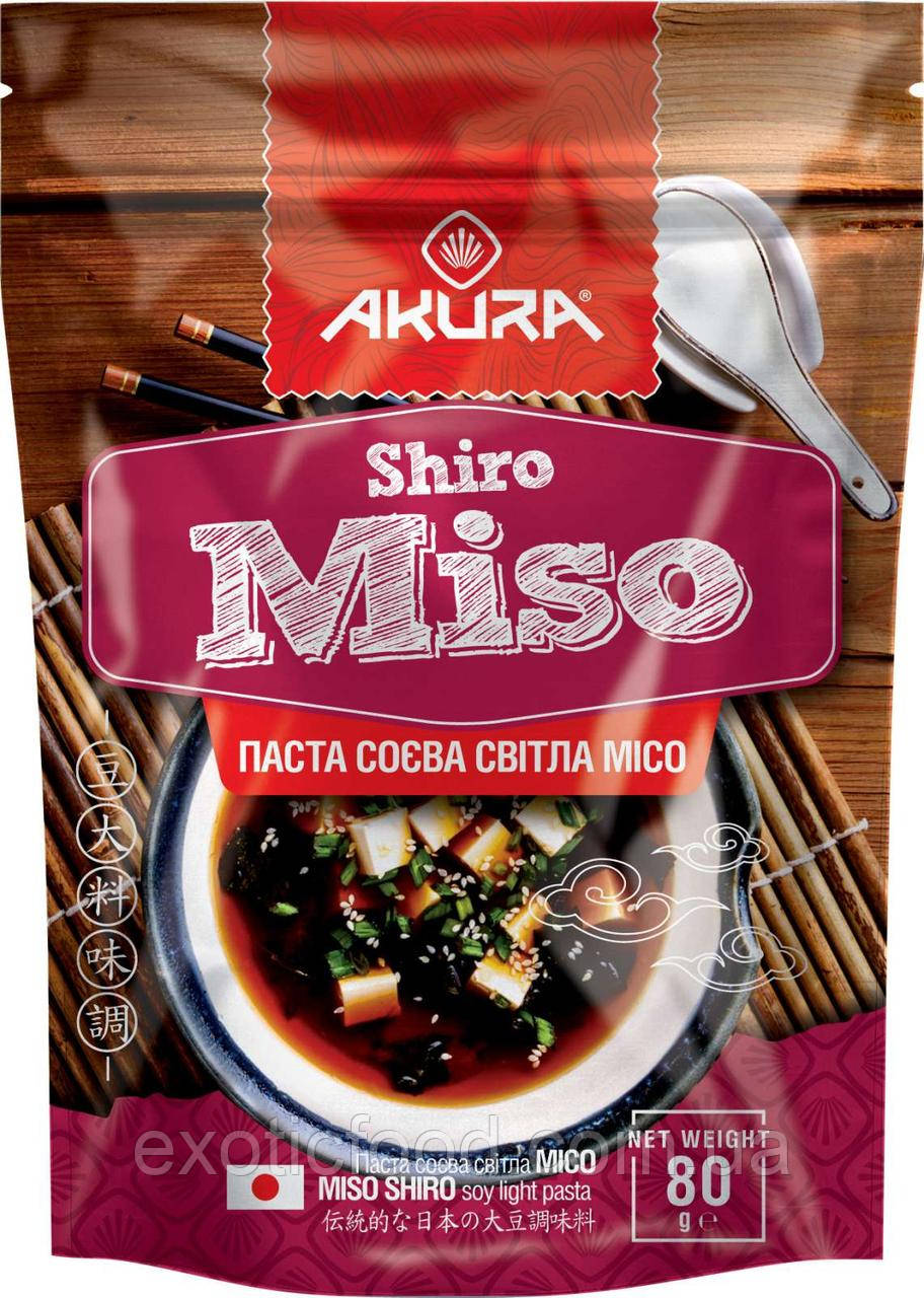 Паста соєва світла Місо, Shiro Miso ТМ "AKURA", 80г.