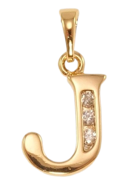 Кулон Xuping Позолота 18K "Літера J"