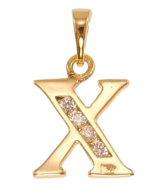 Кулон Xuping Позолота 18K "Літера X"