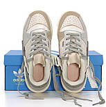 Жіночі кросівки кеди Adidas Forum Low 84 весна-осінь повсякденні замшеві. Живе фото, фото 3
