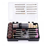 Електрична багатофункціональна міні шліфмашина (гравер) 270 Вт з аксесуарами 126 од. Kraft & Dele KD10752, фото 5