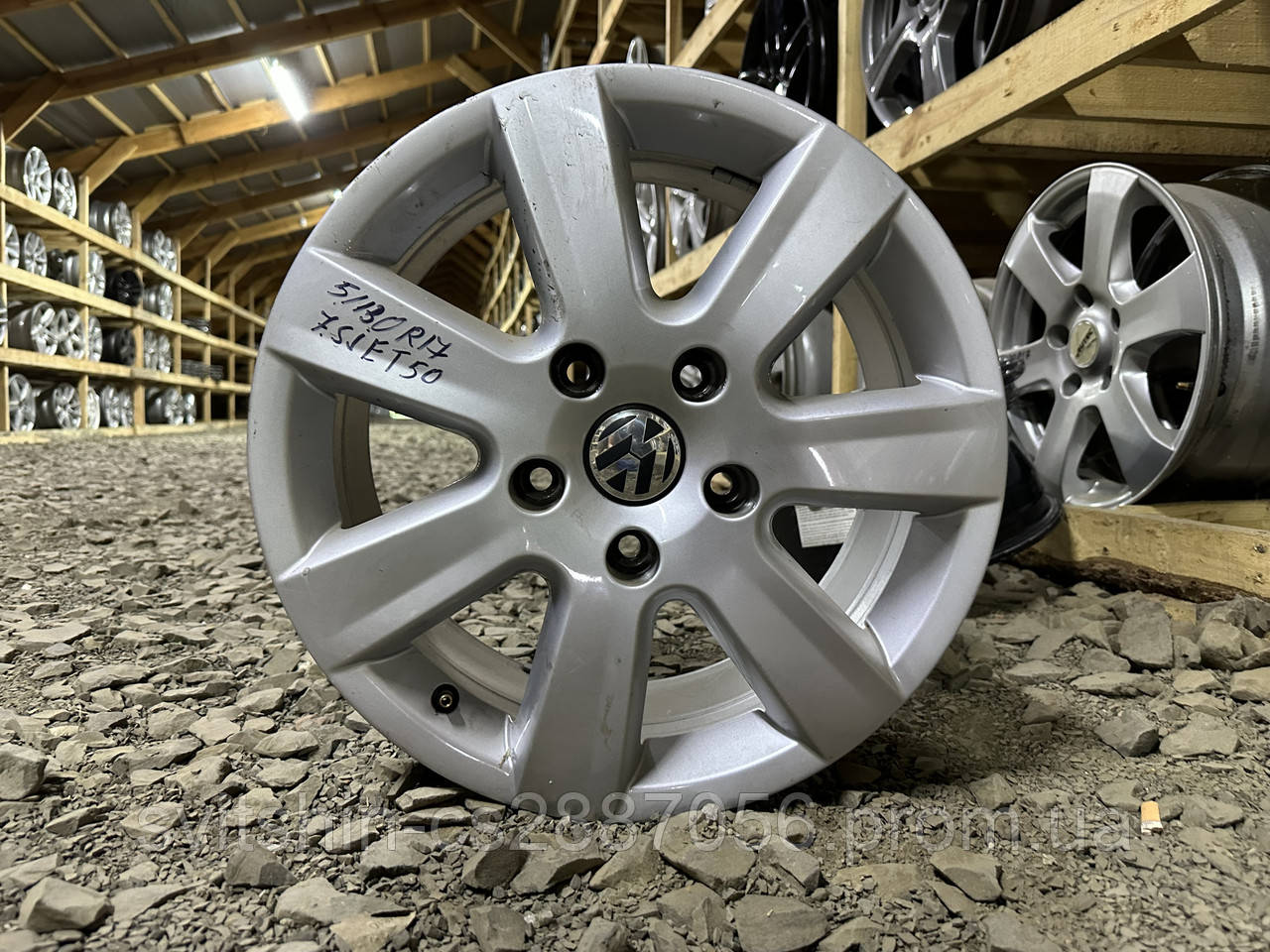 ТИТАНИ оригінал VW Touareg 5/130 R17 7.5J ET50 комплект