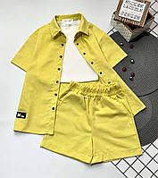 Літній костюм-трійка для дівчинки