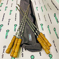 Набір шампурів Тубус Minimal чохлі, колір графіт шампур 730мм, фото 4