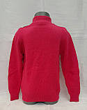 Светер вовняний на дівчинку 110-116 зросту комір стійка Корал, фото 3