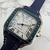 Годинник наручний Cartier Santos Silver/White-Blue, фото 4