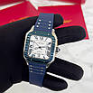 Годинник наручний Cartier Santos Silver/White-Blue, фото 8