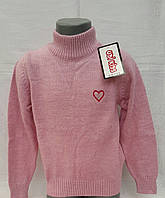 Светр вовняний теплий на дівчинку 110-116 зросту комір стійка