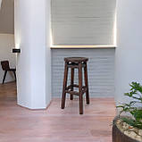 ПАБ Табурет Комфорт з дерева Вільха Для Барної стійки, кав'ярні або на балкон Кипарис 75см, фото 3