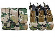 Підсумок під 6 магазинів АК/РПК потрійний Мультикам (MOLLE, підсумок на розвантаження, жилет, РПС), фото 2