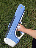 Великий водний автомат Electric Water Gun з великим акумулятором 7.4 V, ручне завантаження води, Блакитний, фото 6