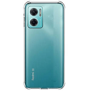 TPU чохол GETMAN Ease logo для Xiaomi Redmi Note 11E | Посилені кути з амортизацією Безбарвний (прозорий)