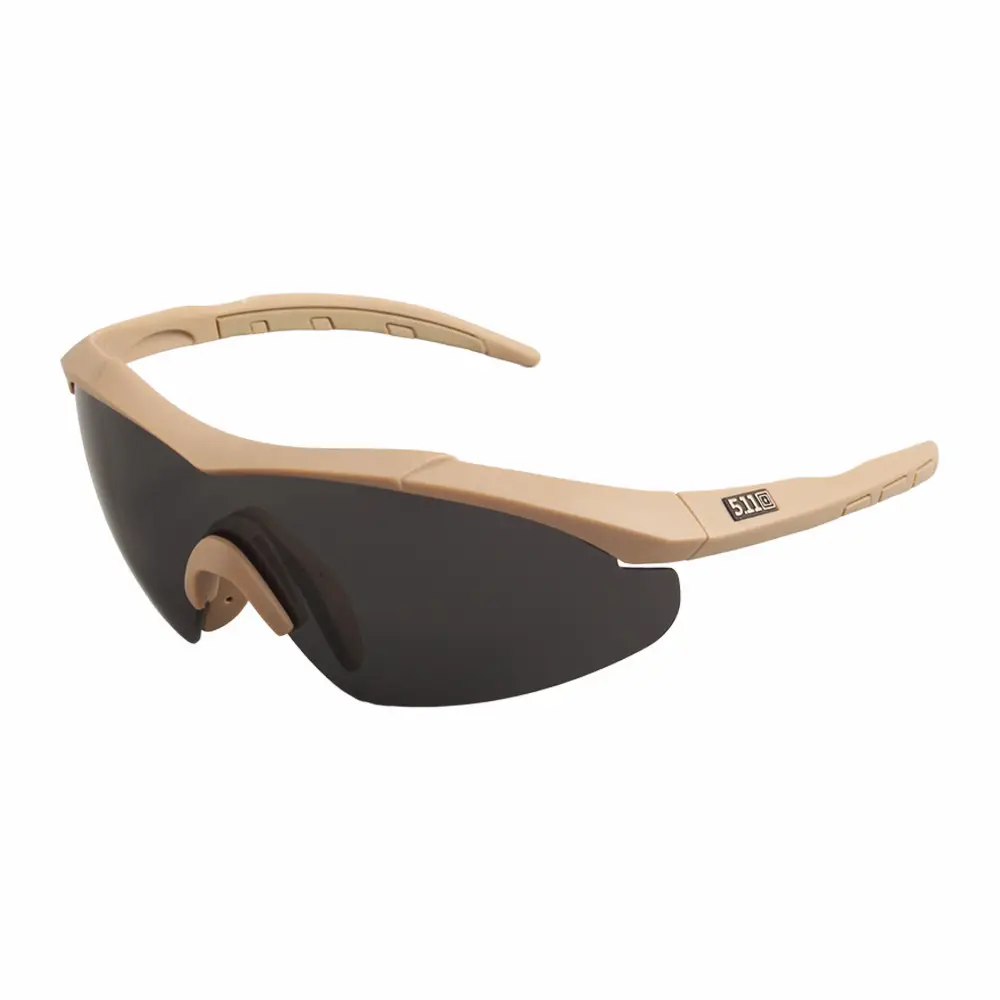 ТАКТИЧЕСКИЕ ОЧКИ 5.11 AILERON SHIELD С 3 ЛИНЗАМИ Койот, фото 1