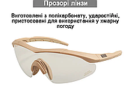 ТАКТИЧЕСКИЕ ОЧКИ 5.11 AILERON SHIELD С 3 ЛИНЗАМИ Койот, фото 7