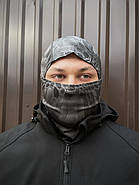 Тактична балаклава чорний камуфляж, фото 2