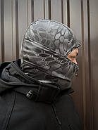 Тактична балаклава чорний камуфляж, фото 3