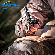 Металева військова кулькова ручка Чорна, фото 4