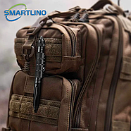 Металева військова кулькова ручка Чорна, фото 5