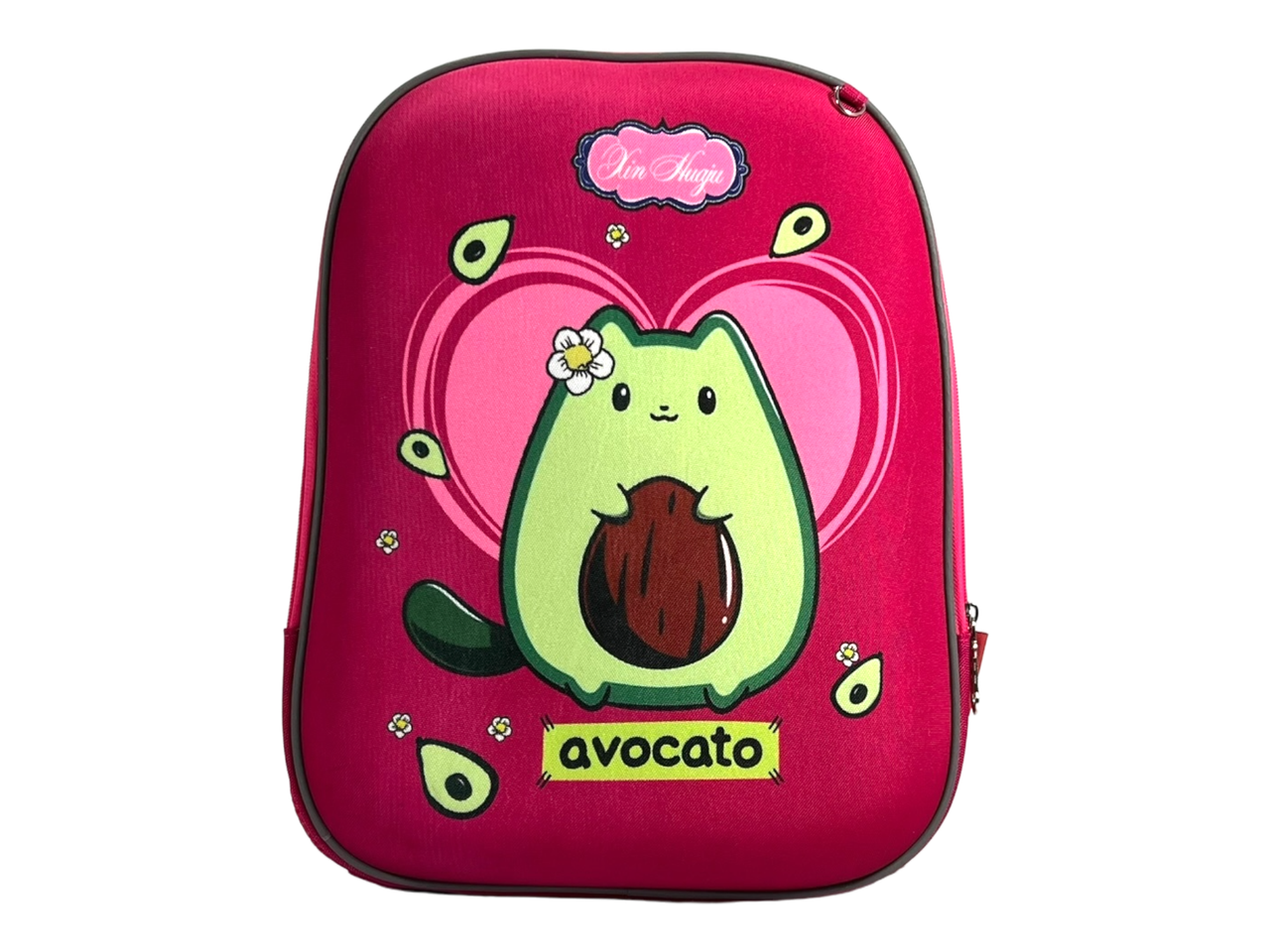 Шкільний рюкзак для дівчаток з Авокадо на два відділення, рожевий, фото 1
