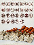 Набір для сургучного друку Факсиміле Друк з літерою P+ сургуч + ложка для плавлення сургуча, фото 7