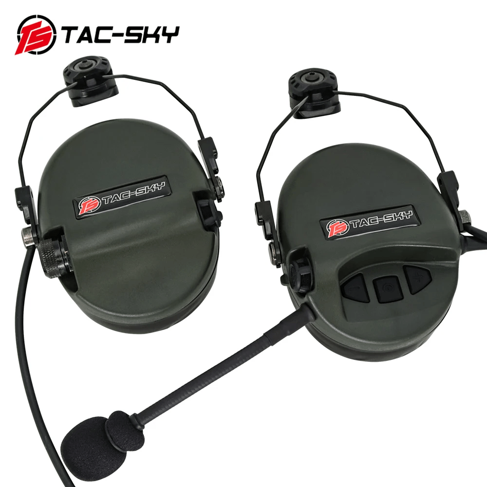 Активні навушники Tac-Sky Sordin Headset — Foliage Green, фото 1