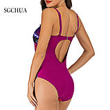 Жіночий суцільний (злитий, закритий) купальник р.XL (50-52), фото 2