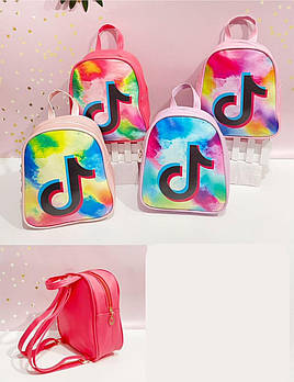 Рюкзак яскравий дитячий на блискавці 20*22,5 см модний принт у різних кольорах Nina