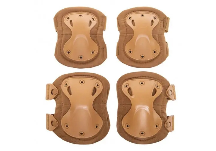 Тактичні наколінники та налокітники T-Pads захисні анатомічної форми олива EF-2810, Койот, фото 1