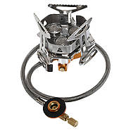 Пальник газовий туристичний із вітрозахистом і зі шлангом під балони KOVAR, фото 2