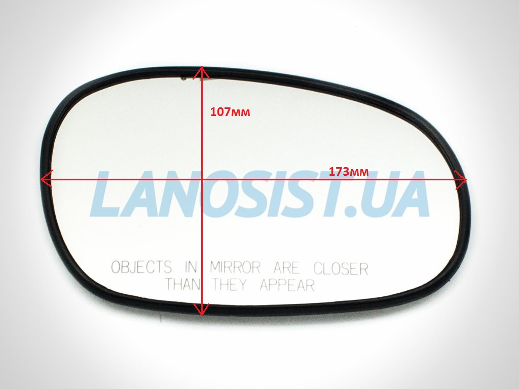 Скло дзеркала Ланос Сенс OEM (праве) 96273272