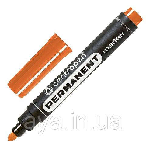 Маркер перманентный Centropen, оранжевый, 8566